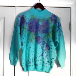 Teal Sweater- Made in Italy